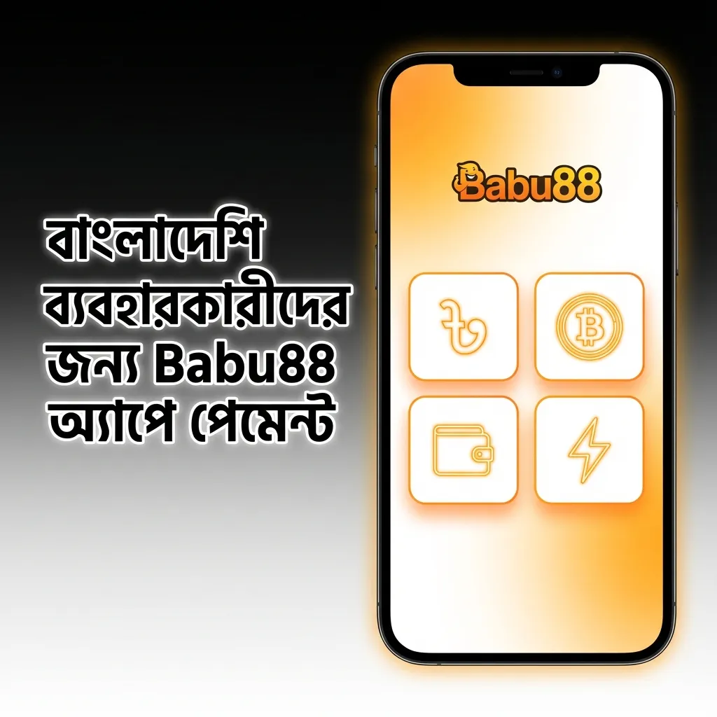 বাংলাদেশি প্লেয়ারদের জন্য Babu88 অ্যাপে বিকাশ, নগদ, রকেটসহ বিভিন্ন পেমেন্ট অপশন দেখানো মোবাইল স্ক্রিন