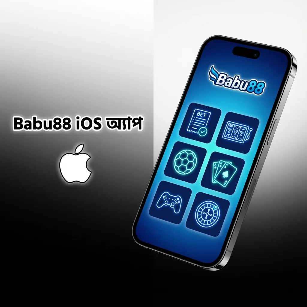 iPhone স্ক্রিনে অনলাইন ক্যাসিনো iOS অ্যাপের ইন্টারফেস, টাচ জেশচার সহ গেম ও মেনুতে সহজ নেভিগেশন দৃশ্য