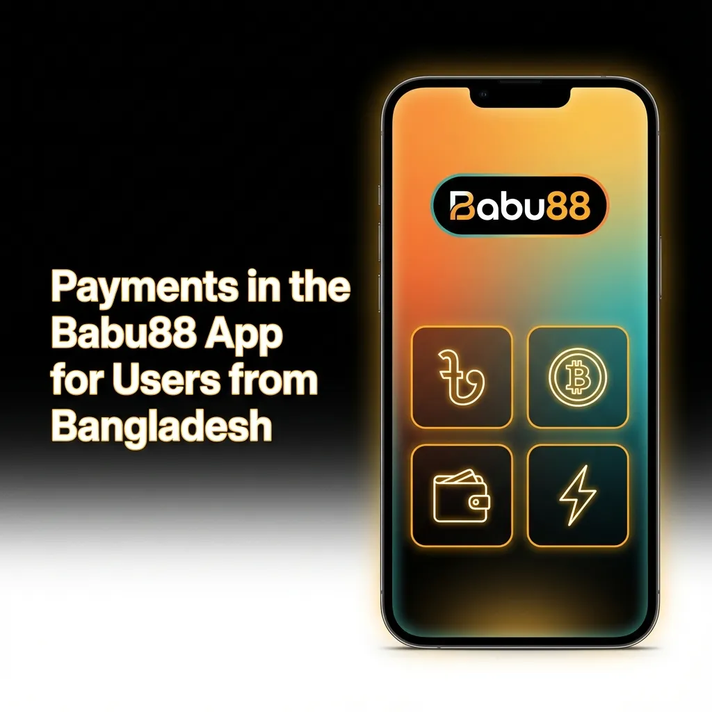 Babu88 app payment screen showing Bangladeshi methods: bKash, Nagad, Rocket, cards, bank, Skrill, Neteller, crypto in BDT