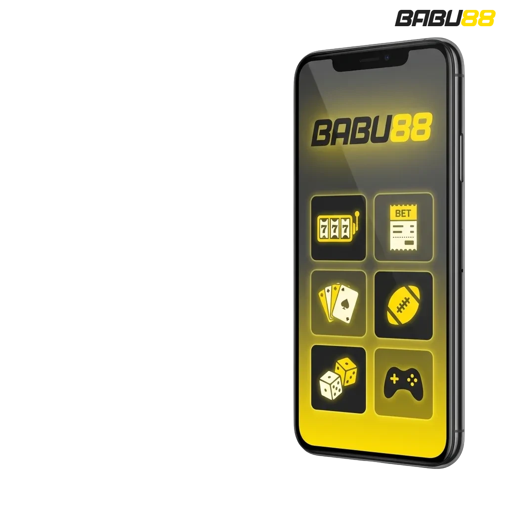 Babu88 Android app download screen showing mobile betting and casino games interface