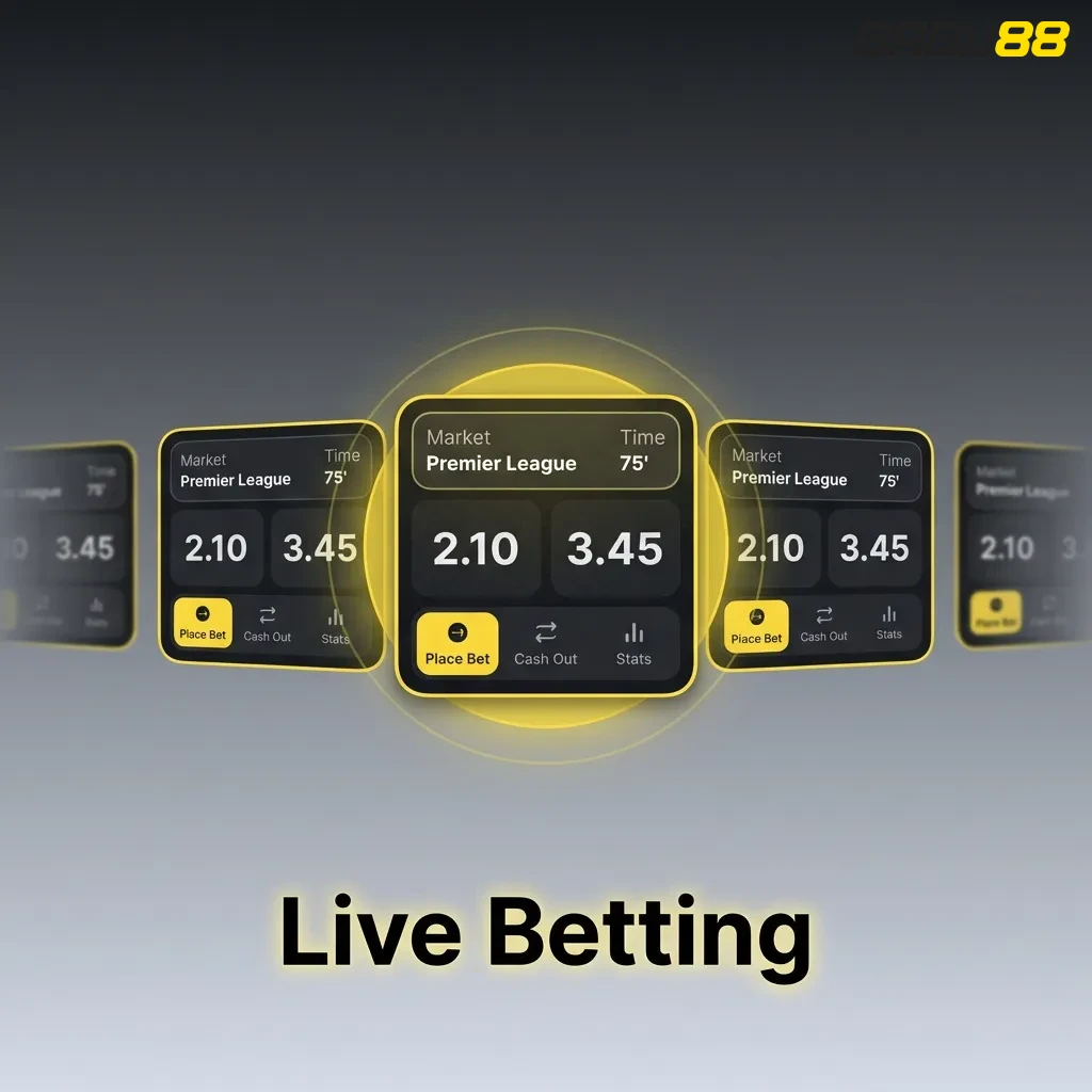 Babu88 live betting interface showing real-time odds updates for cricket, football, tennis, and eSports matches