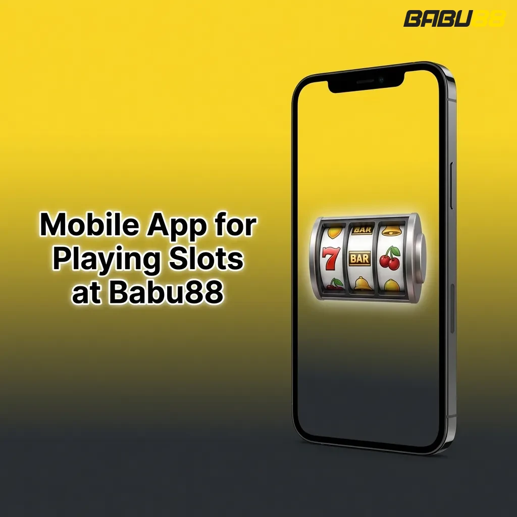 Babu88 mobile app interface showing slot games, casino navigation tabs, and touchscreen controls for betting and gameplay.