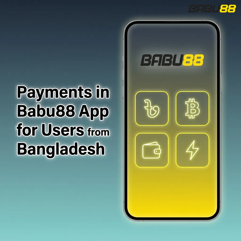 Babu88 app payment options for Bangladesh users including bKash, Nagad, Rocket, and international methods like Visa.